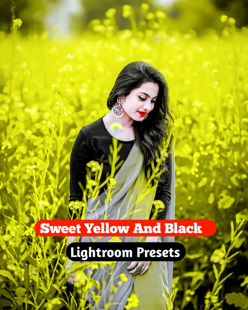 Sweet Yellow And Black Lightroom Preset Free 2024