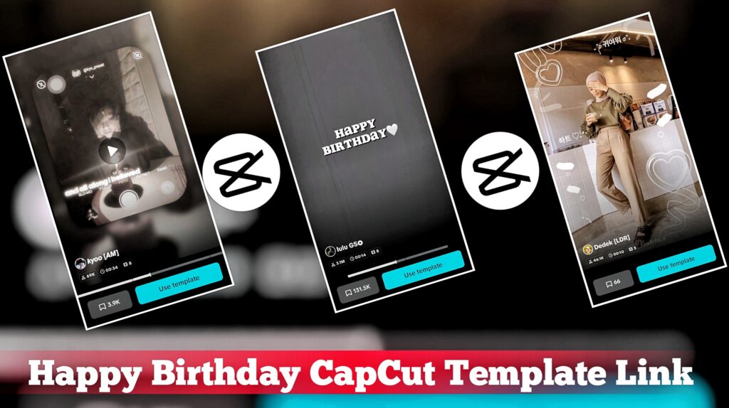 Happy Birthday CapCut Template Link 2024