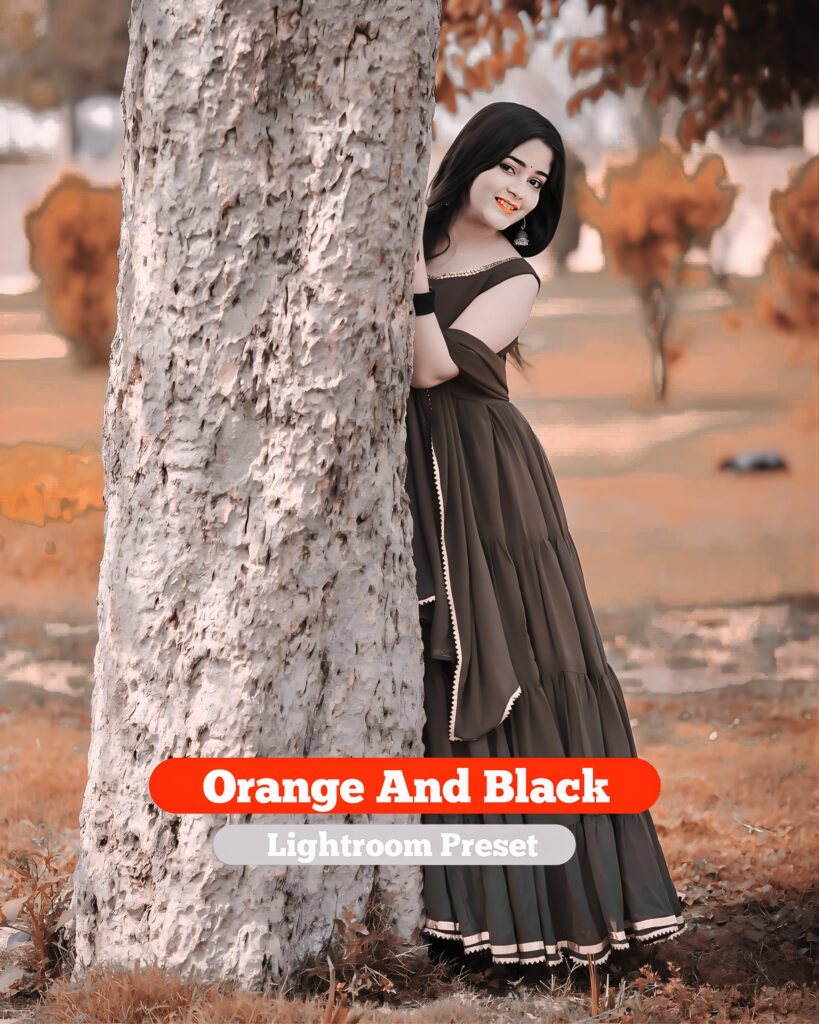 Black And Orange Lightroom Preset Free New Trending