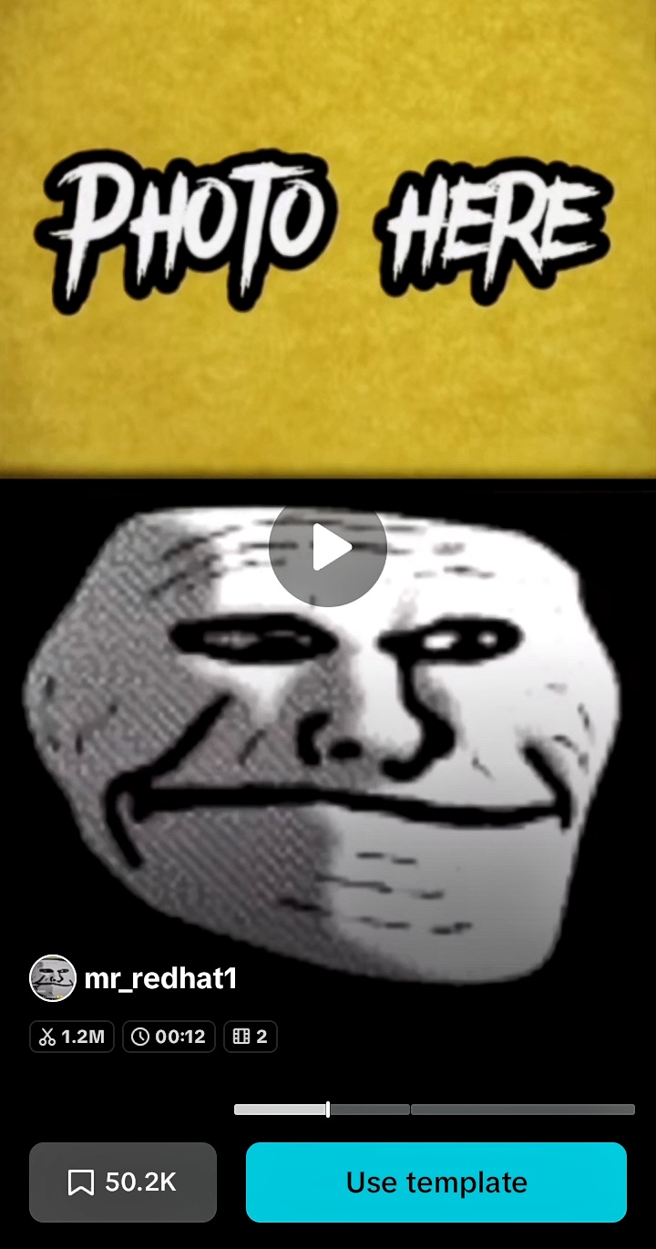 Troll Face CapCut Template Link New 