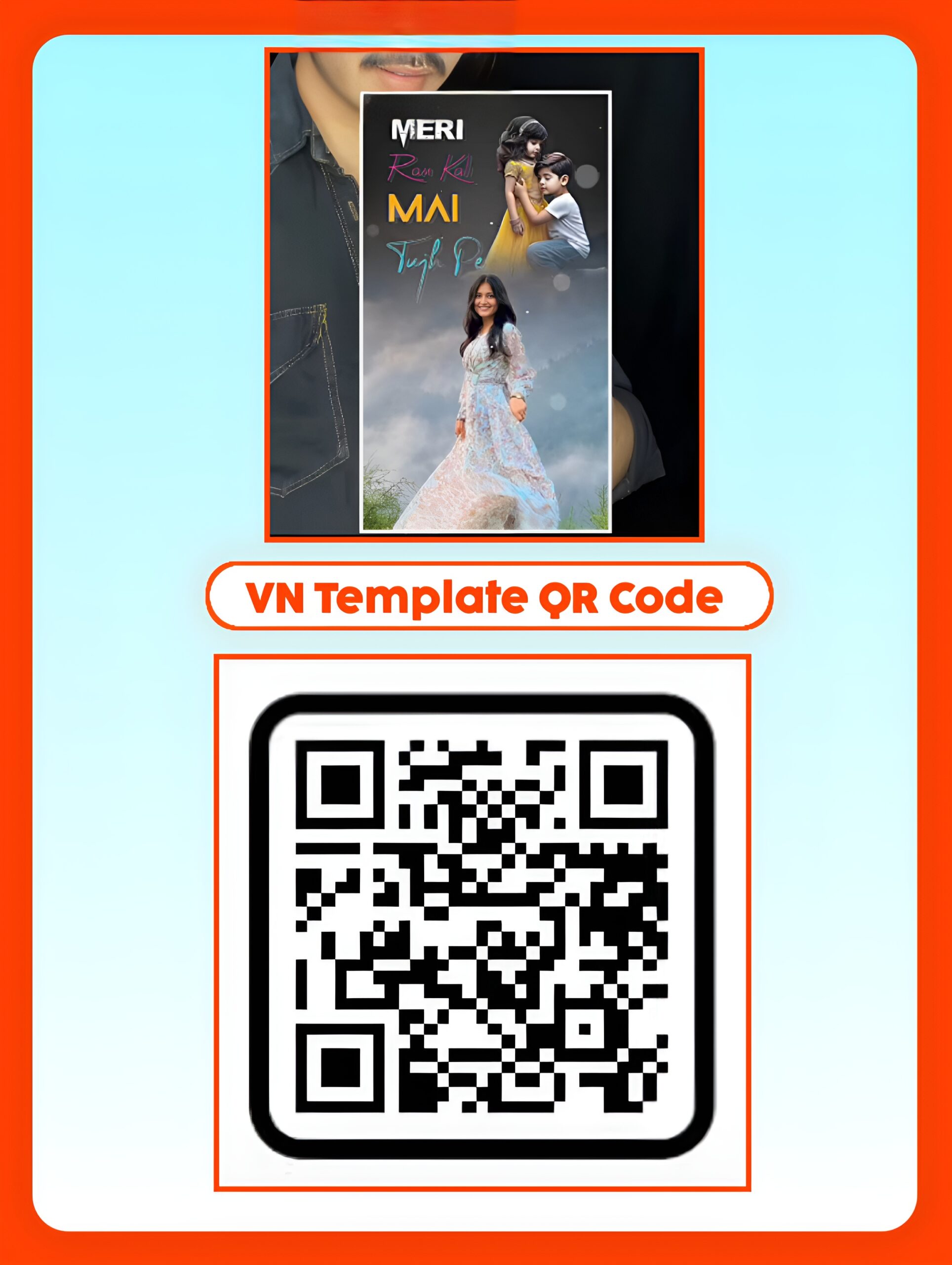 Hindi Song Vn Template QR Code Photo 